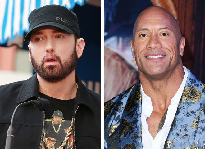 Емінем і Дуейн Джонсон