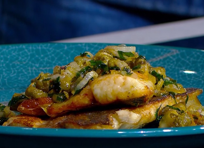 Сибас с каперсами