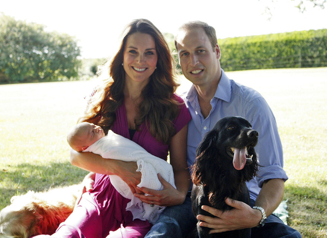 Кейт Міддлтон з принцом Георгом, принц Вільям