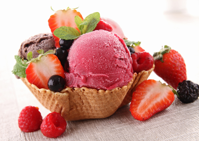 Мороженое с летними фруктами: рецепт