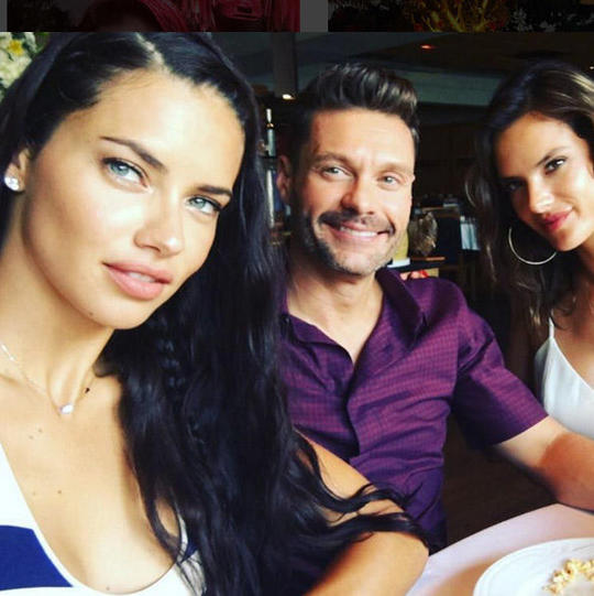 Адриана Лима с Райаном Сикрестом