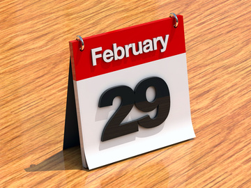Високосный год, 29 февраля, календарь