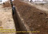 Траншея под водопровод, канализацию, силовой кабель, фундамент