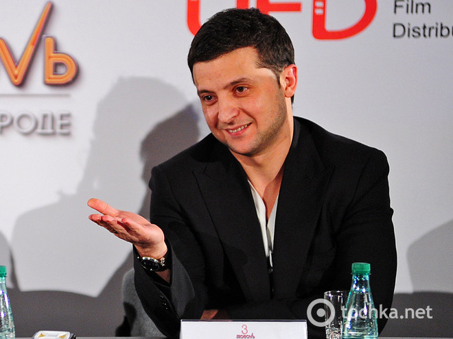 Владимир Зеленский на премьере фильма "Любовь в большом городе 3"