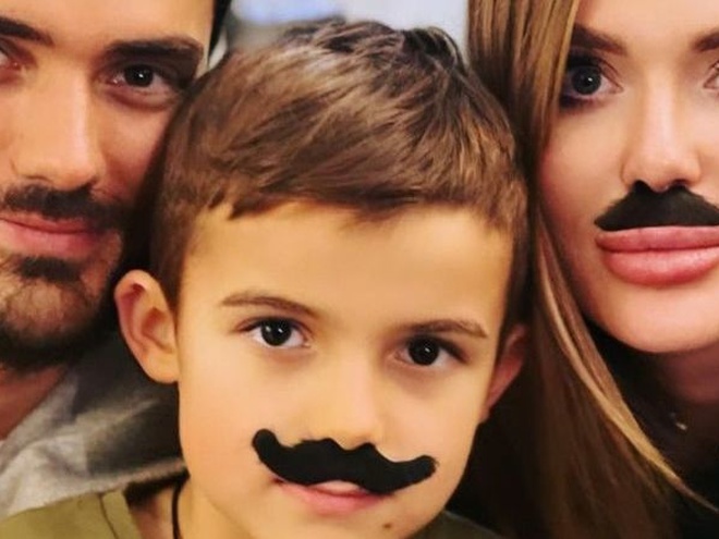 Камінська привітала сина, показавши світлини своїх колишнього й теперішнього чоловіків