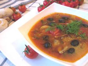 Солянка с грибами