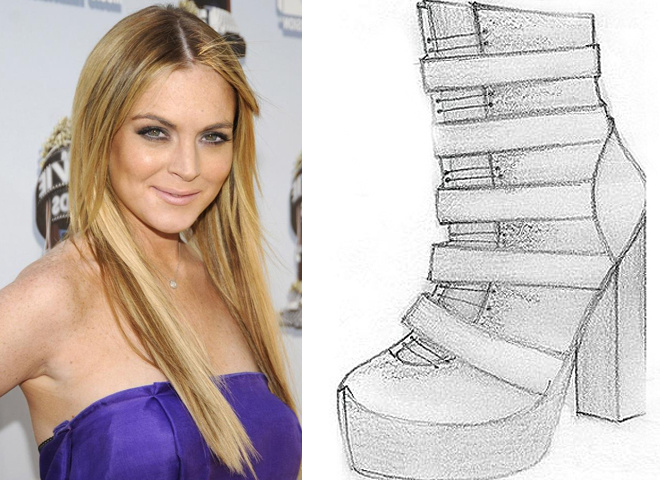 Взуття Ліндсі Лохан