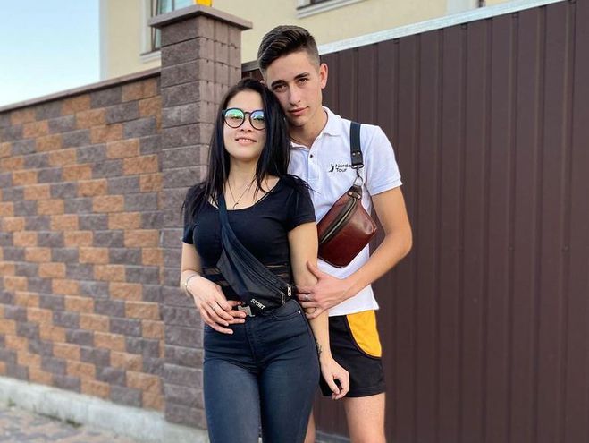 Роман Сасанчин з коханою Іванною