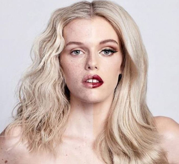 Макияж "Половинка лица"