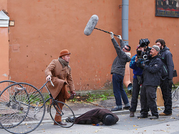 Съемки сериала «Шерлок Холмс» в Петербурге