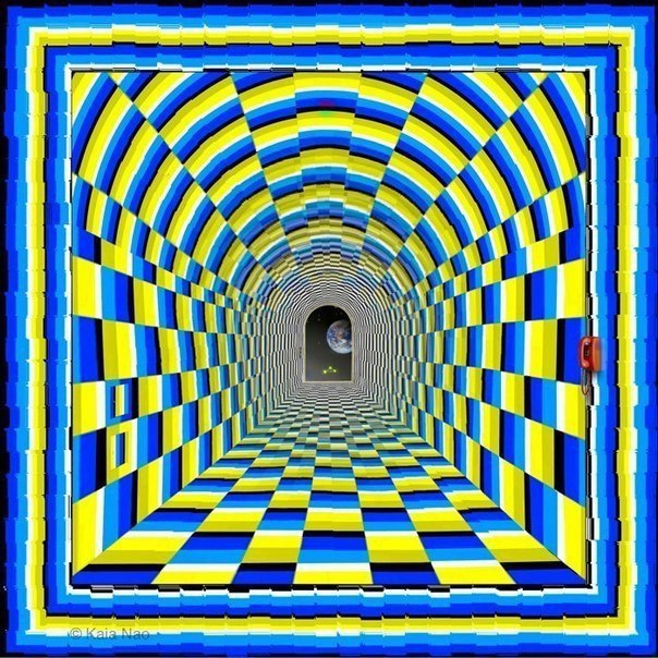 Прикольная оптическая иллюзия