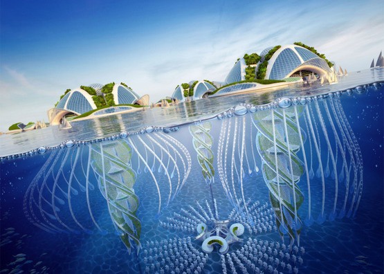 У Бельгії представили концепт плавучого еко-міста майбутнього
