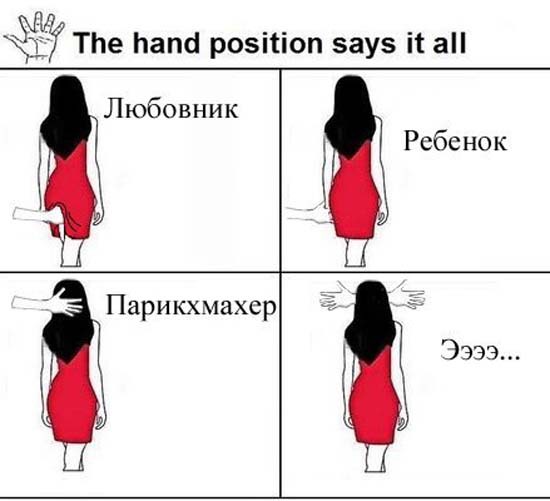 О чем говорят руки на теле