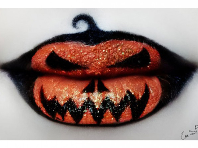 Минималистичный макияж на Хэллоуин