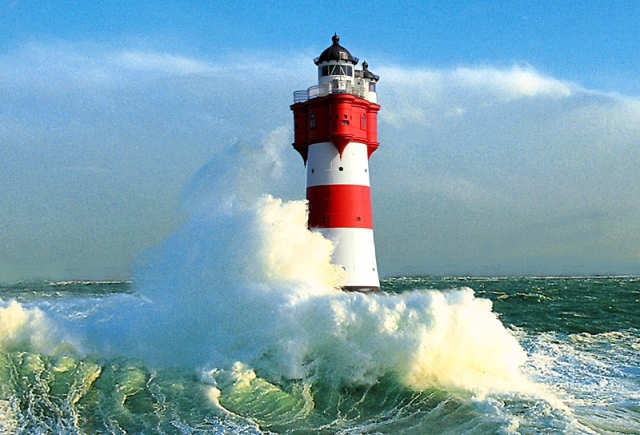 Отели на маяках: лучик света в море - Roter Sand - Бремен, Германия
