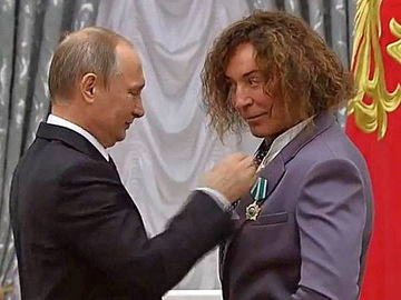 Владимир Путин и Валерий Леонтьев