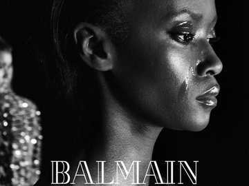 Заплаканные знаменитости в кампании Balmain осень-зима 2016/2017