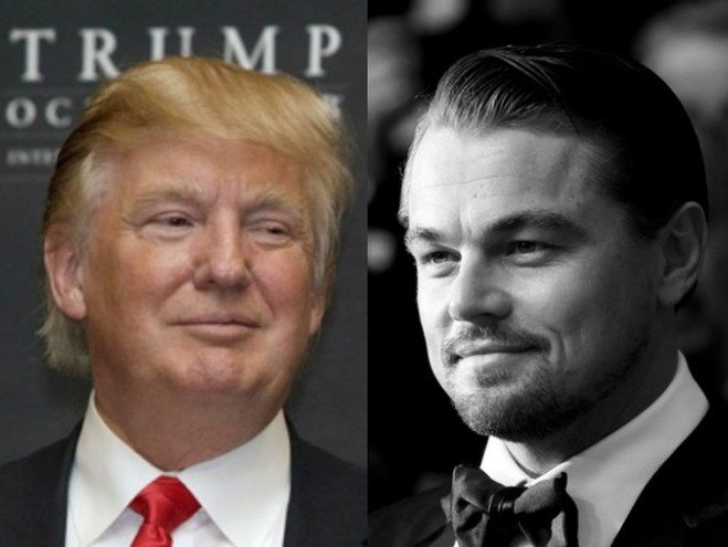 Дональд Трамп и Леонардо Ди Каприо