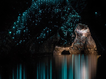 Самые красивые места на Земле: светящиеся пещеры Вайтомо в Новой Зеландии