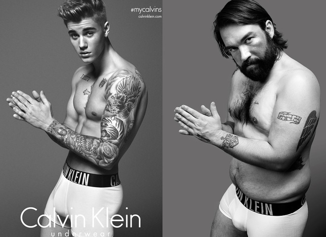 обычные мужчины в рекламе  Calvin Klein