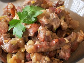 Свинина, маринованная в соевом соусе