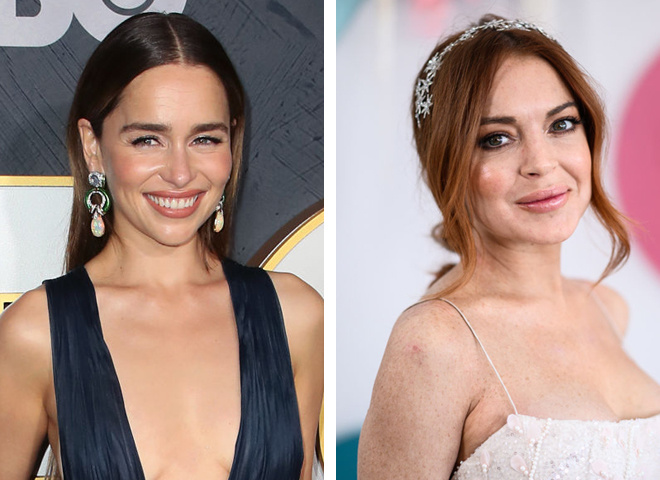 Емілія Кларк і Ліндсі Лохан