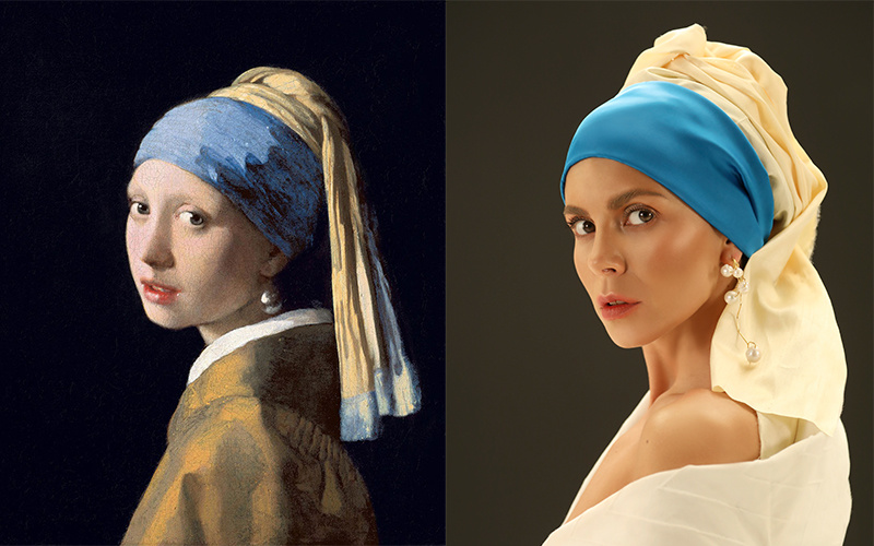 Настя Каменских воспроизвела шедевры великих художников в новом клипе "Обіцяю"