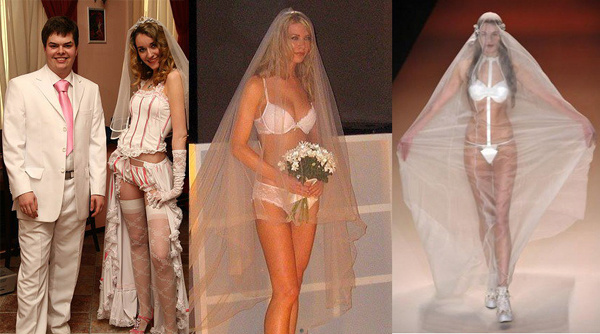 Самые жуткие свадебные платья