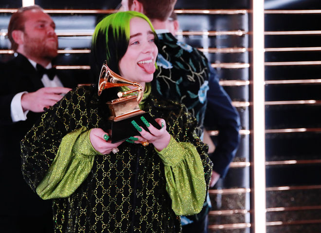 Билли Айлиш на церемонии вручения премии Грэмми-2020