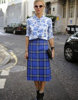 Тренд - спідниця в клітку (фото)