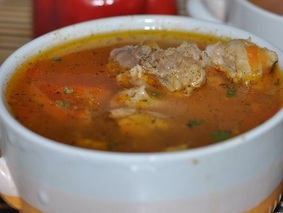 Вкусный суп из свинины