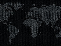 Закодированная карта мира