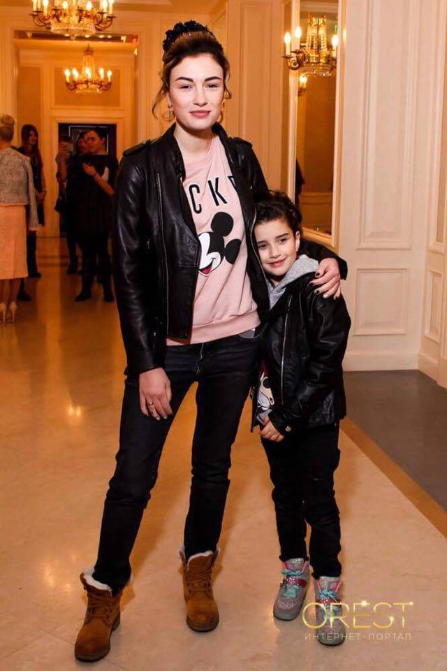 Приходько с дочкой