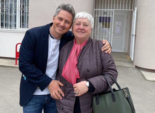 Александр Педан с мамой Валентиной