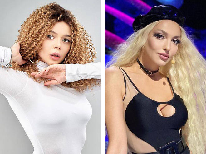 Алина Гросу и Оля Полякова