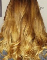 Модная прическа 2017 — золотые нити в волосах