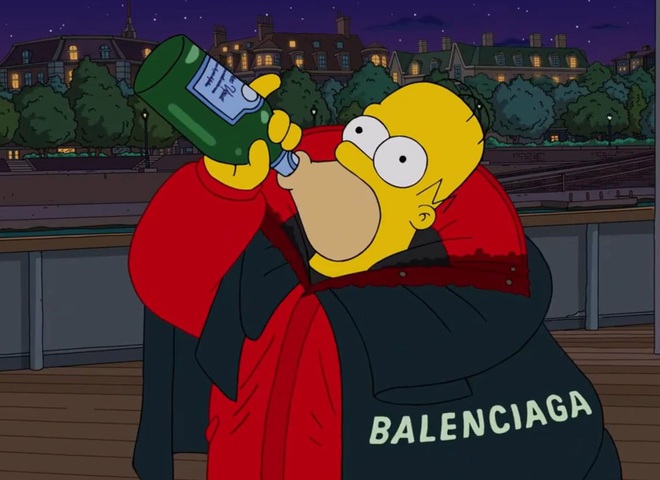 Balenciaga в "Симпсонах"