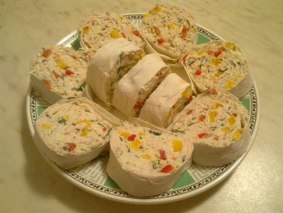 Рулет куриный с перцем. Рулет куриный с перцем.