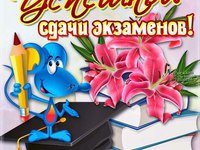 Успешной сдачи экзаменов