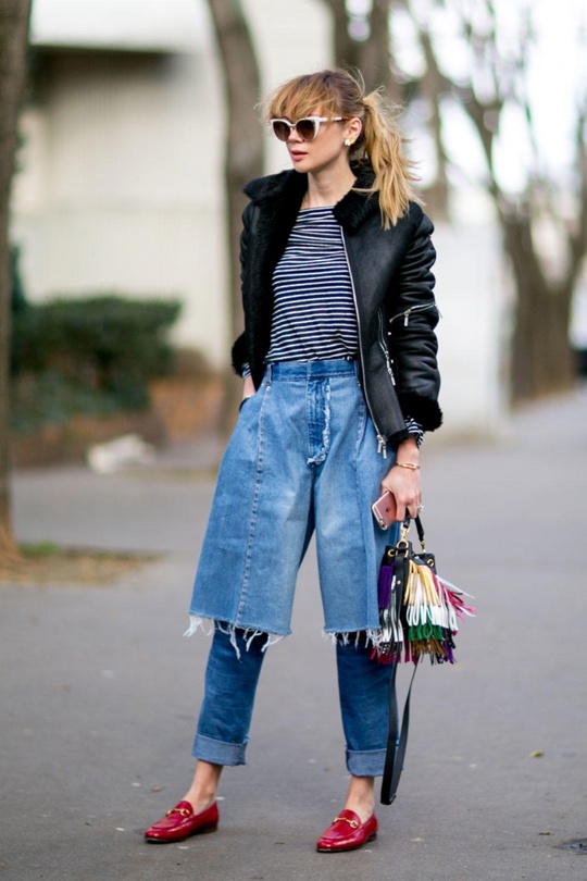Street style Тижня моди в Парижі: дублянки
