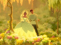 Принцесса и лягушка. Романтические обои