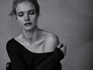 Наталья Водянова в черно-белой фотосессии для Dior Magazine