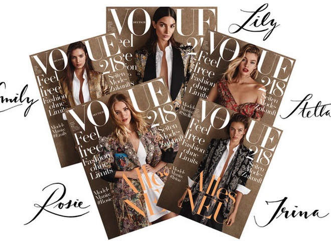 Ірина Шейк і ще 4 топ-моделі на обкладинках Vogue