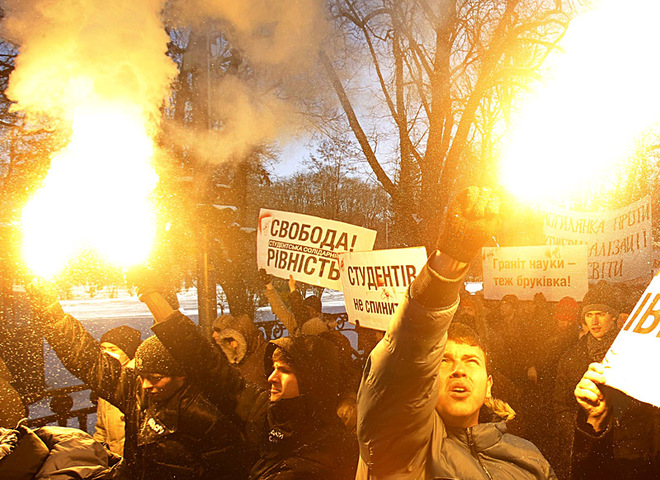 Студенческие протесты в Киеве