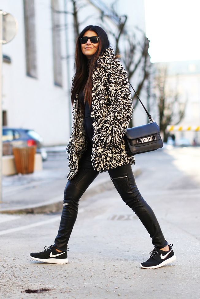Зимние кроссовки: street style
