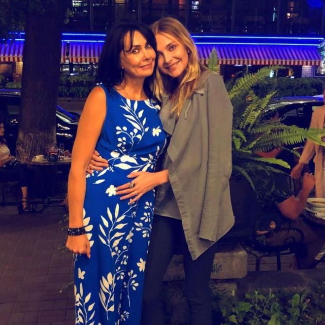 Снежана Онопко с мамой