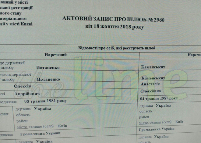 Стало відомо, коли насправді одружилися Потап і Настя Каменських