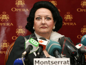 Сергей Бубка преветствует Монтсеррат Кабалье