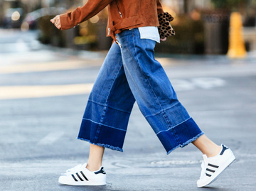 Модные тенденции 2016: джинсы-кюлоты (street style)