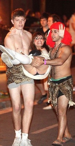 Дебош английских студентов